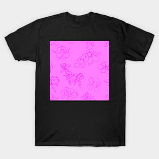 Magnolia Sketch Repeat Pink 5748 T-Shirt